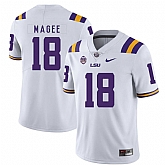 LSU Tigers 18 Terrence Magee  White Nike College Football Jersey Dzhi,baseball caps,new era cap wholesale,wholesale hats